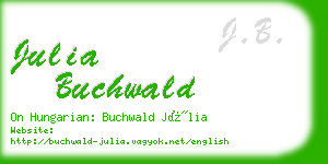 julia buchwald business card